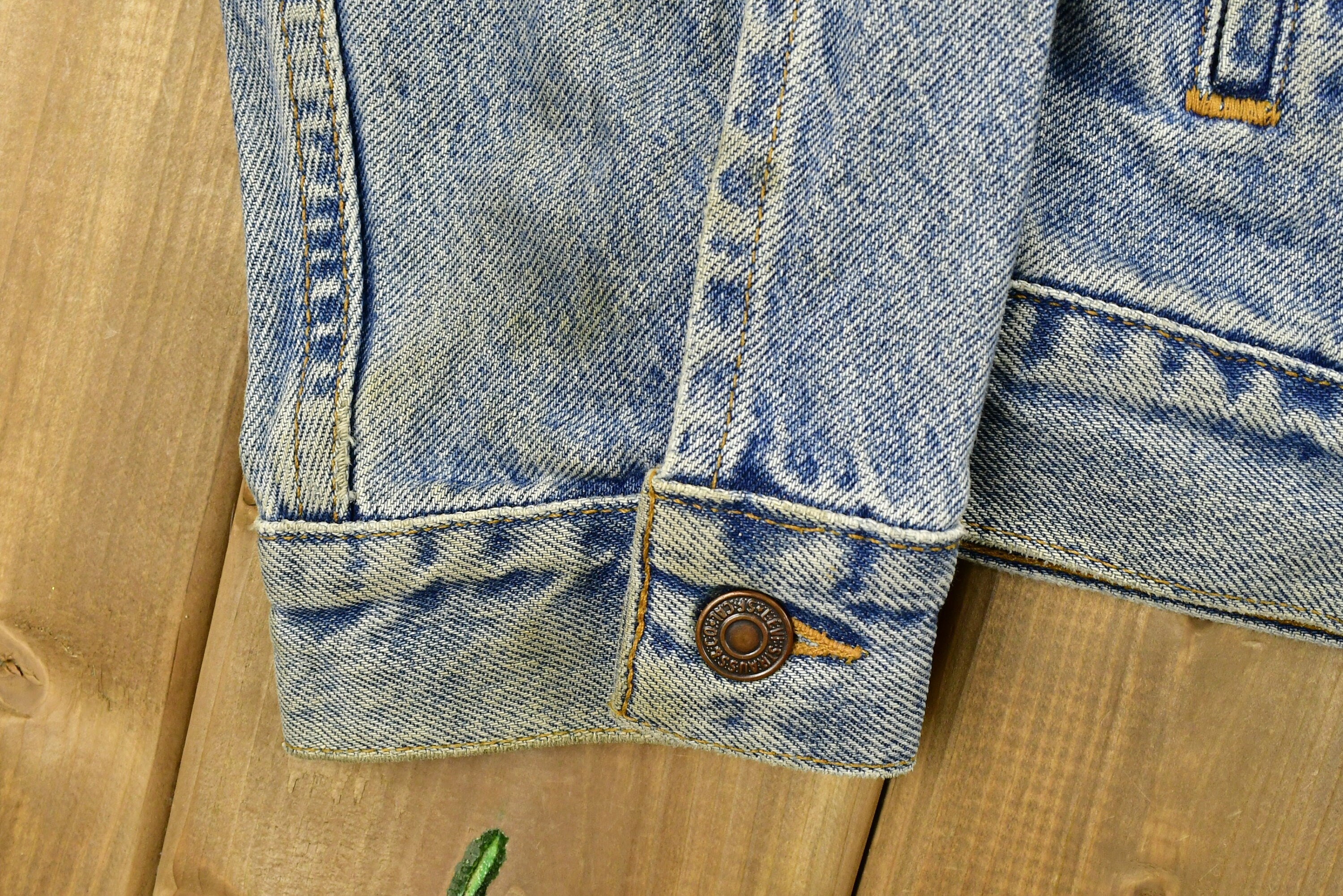 Vintage 1990s Levi's Distressed Denim Jean Jacket
