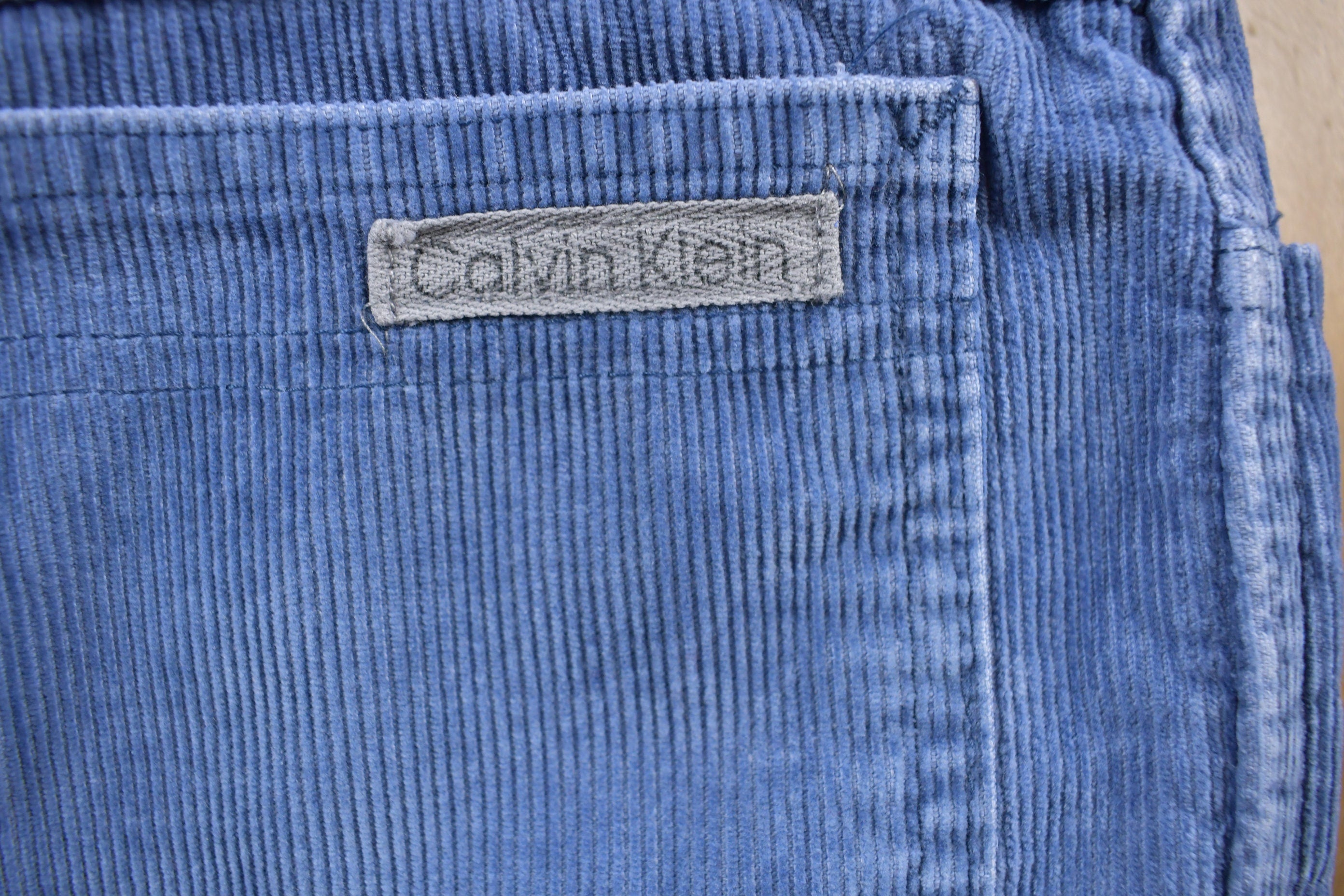 Vintage 1990's Calvin Klein Corduroy Straight Leg Pants 25 x 27