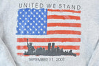Vintage 2001 September 11 American Flag United We Stand Souvenir Crewneck Sweatshirt