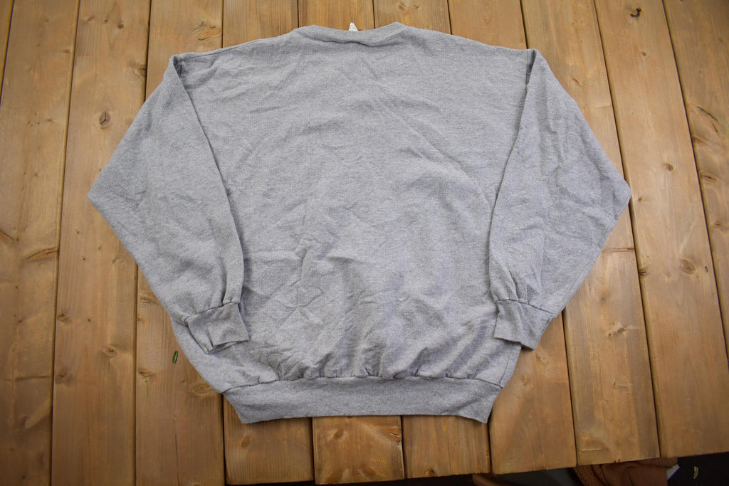 Vintage 1990s Blank Crewneck Sweatshirt Made In USA - Large