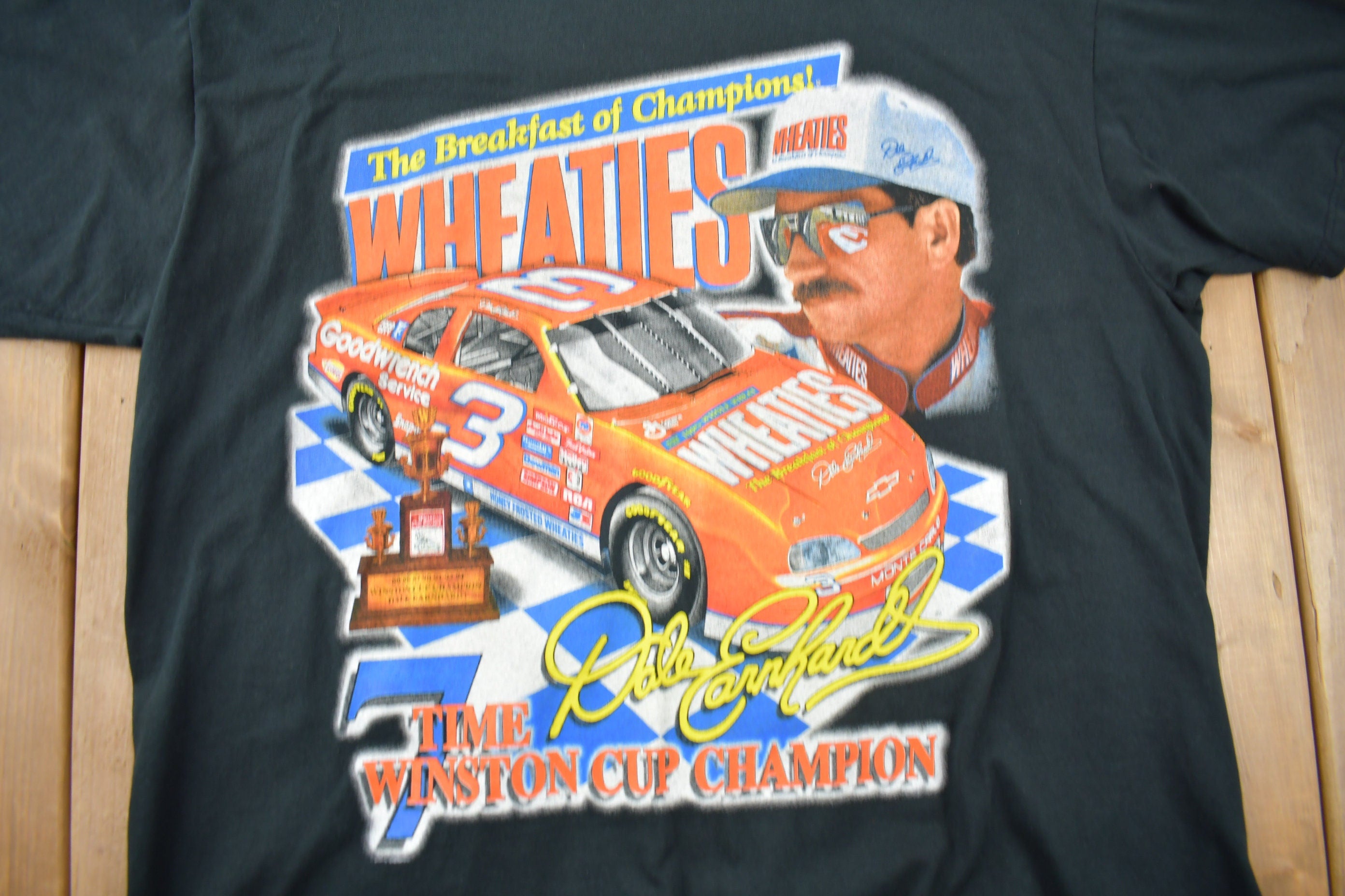 Vintage 1997 Dale Earnhardt Wintson Cup Champion Graphic T-Shirt