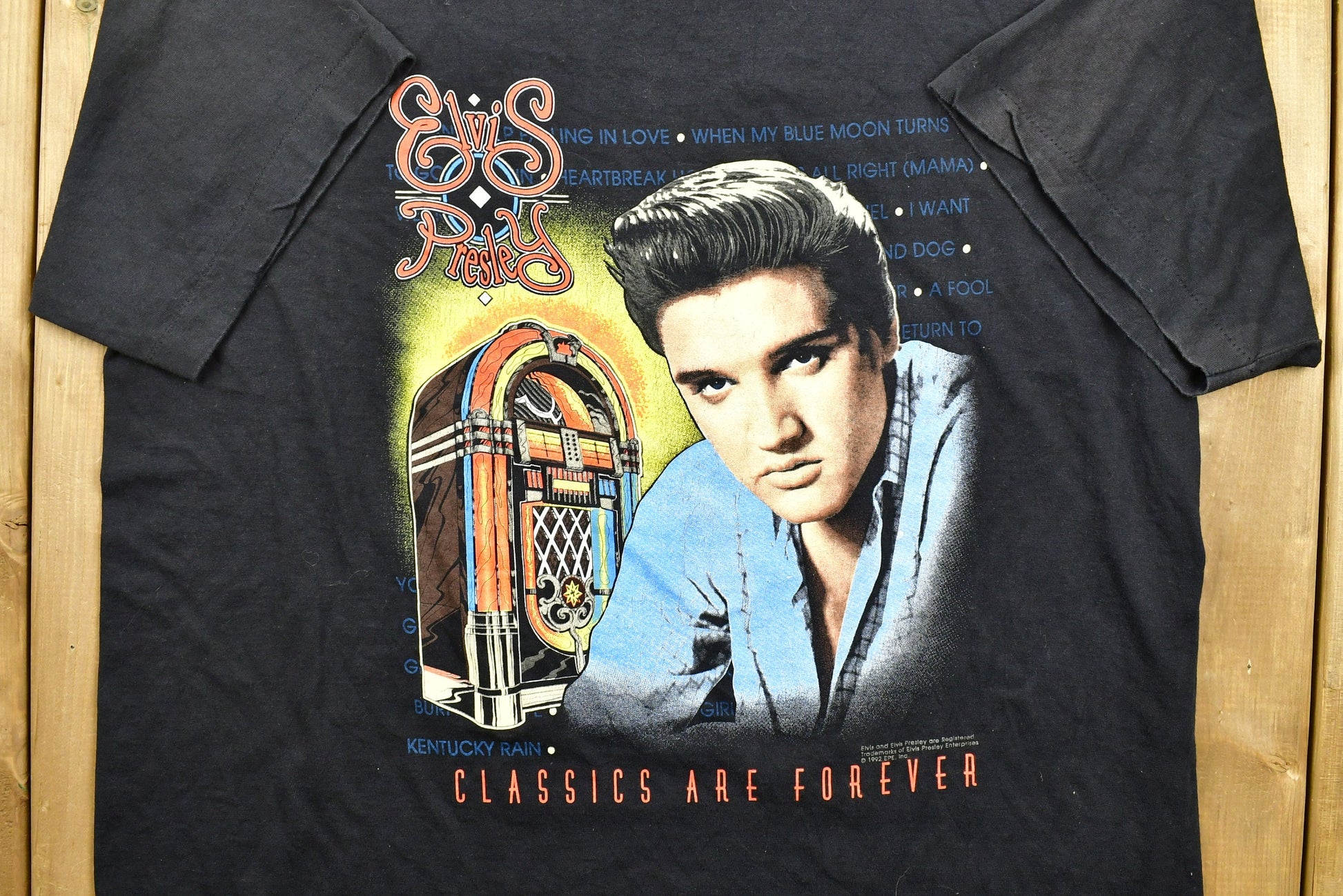 Vintage 1992 Elvis Presley Classics Are Forever Band T-shirt
