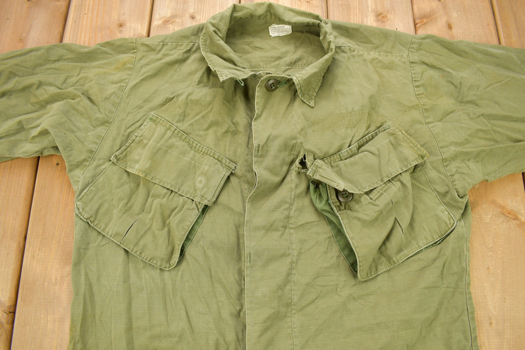 Vintage 1970 OG 107 Military Button Up Shirt
