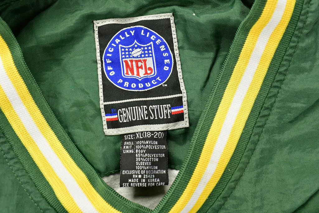 Vintage 1990s Green Bay Packers NFL Youth Windbreaker Jacket
