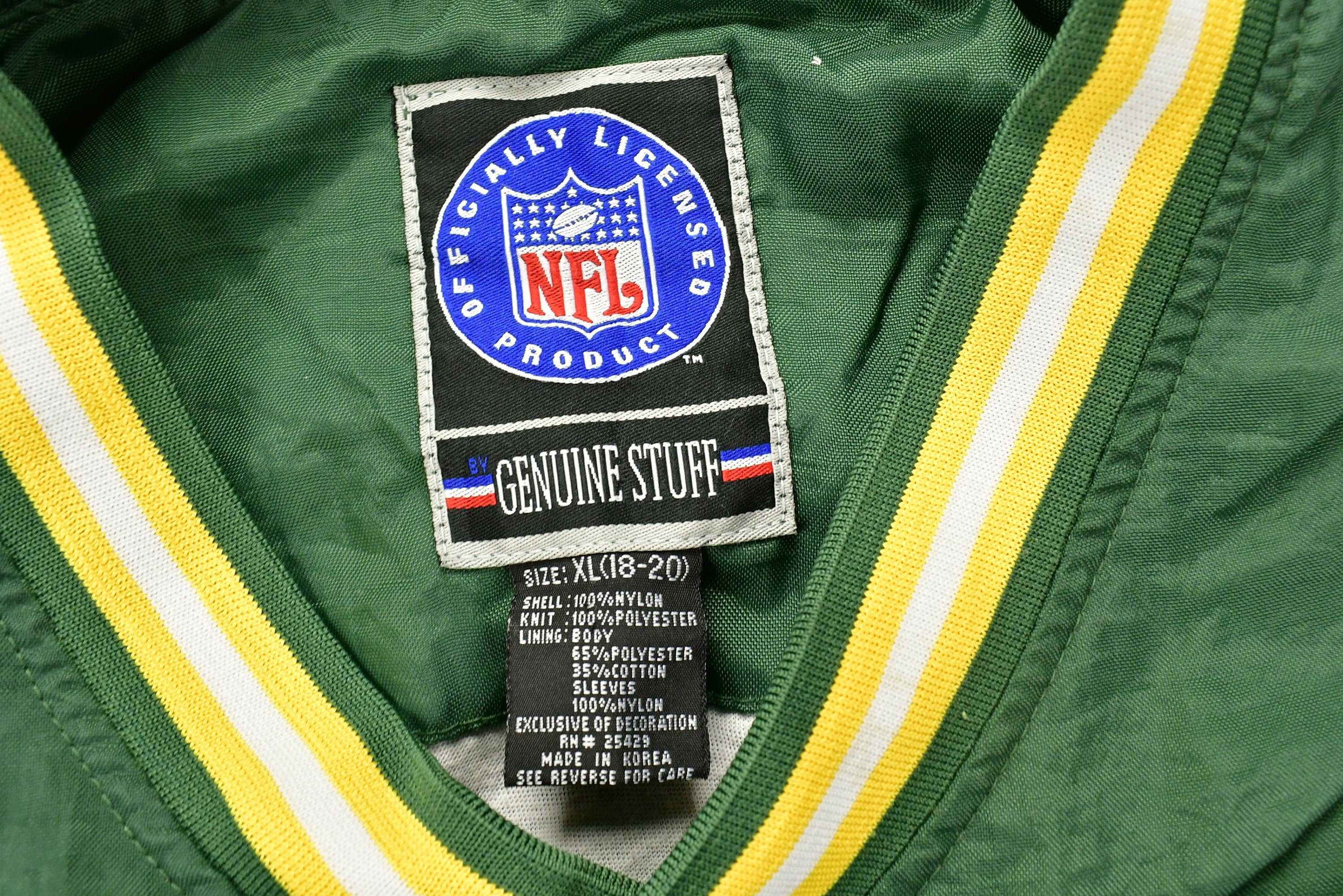 Vintage 1990s Green Bay Packers NFL Youth Windbreaker Jacket