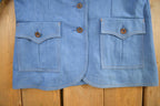 Vintage 1980s Koret City Blues Blue Button Up Blazer Jacket