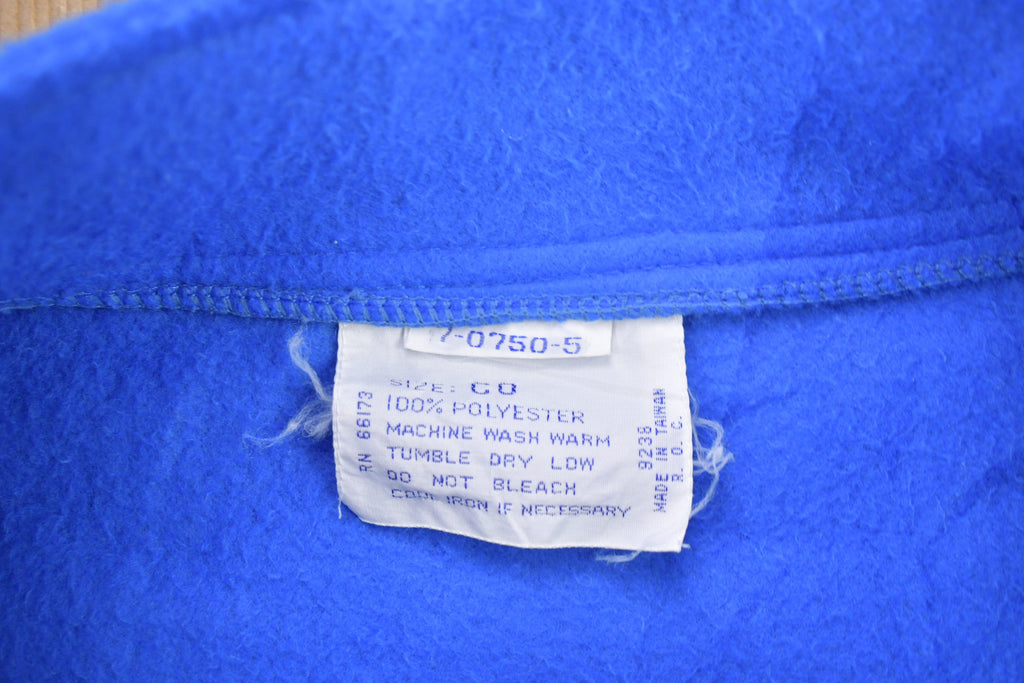 Vintage 1980s blue Quarter Zip Fleece Sweater