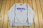 Vintage 1990s BHS Trojans Collegiate Crewneck Sweatshirt Mens Large