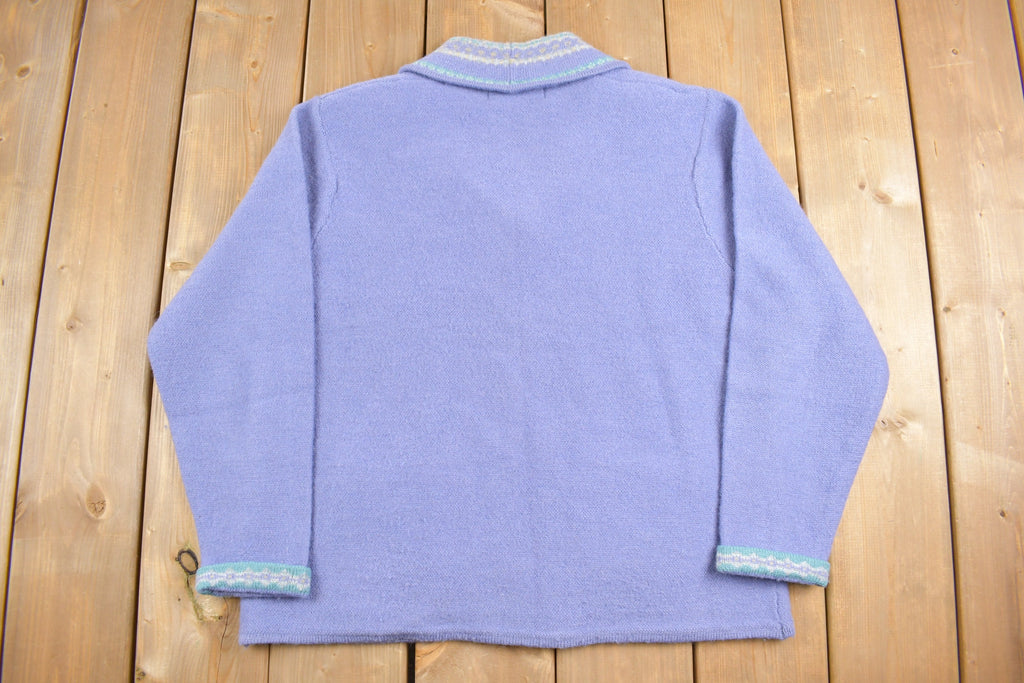 Vintage 1980s Jantzen Cute Knitted Cardigan Sweater