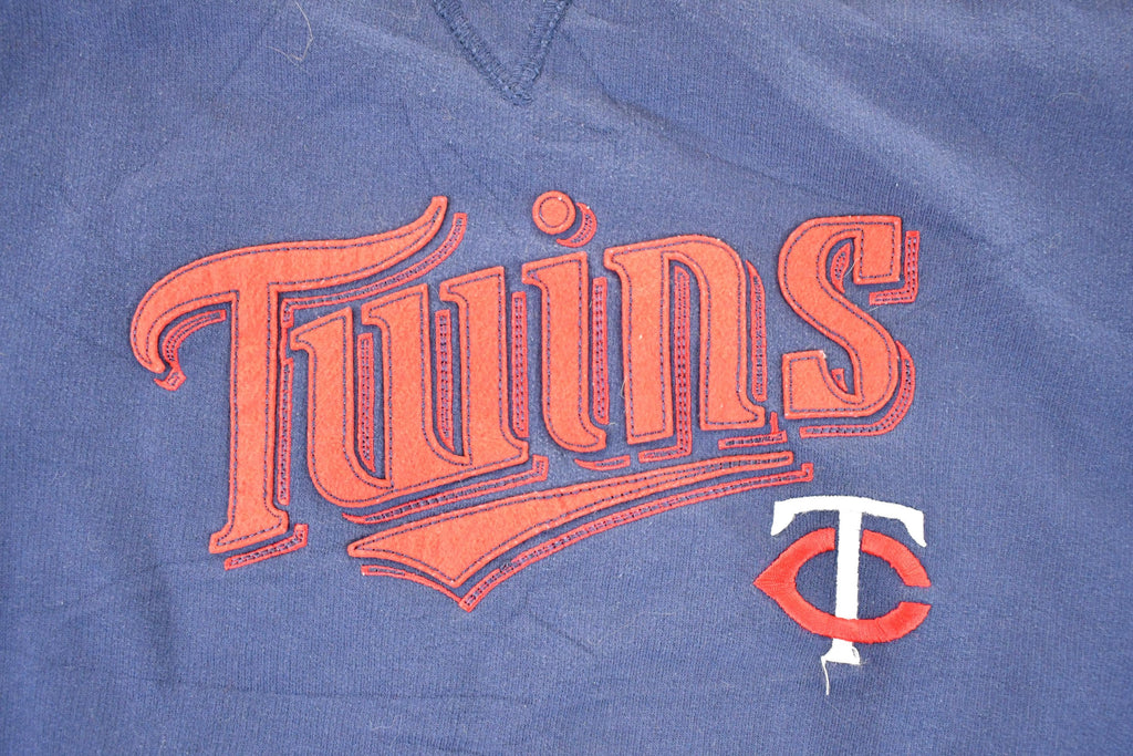 Vintage 1990s Minnesota Twins Majestic MLB Crewneck Sweatshirt Men's L