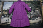 Vintage 1990s Purple Full Length Down Fill Puffer Jacket