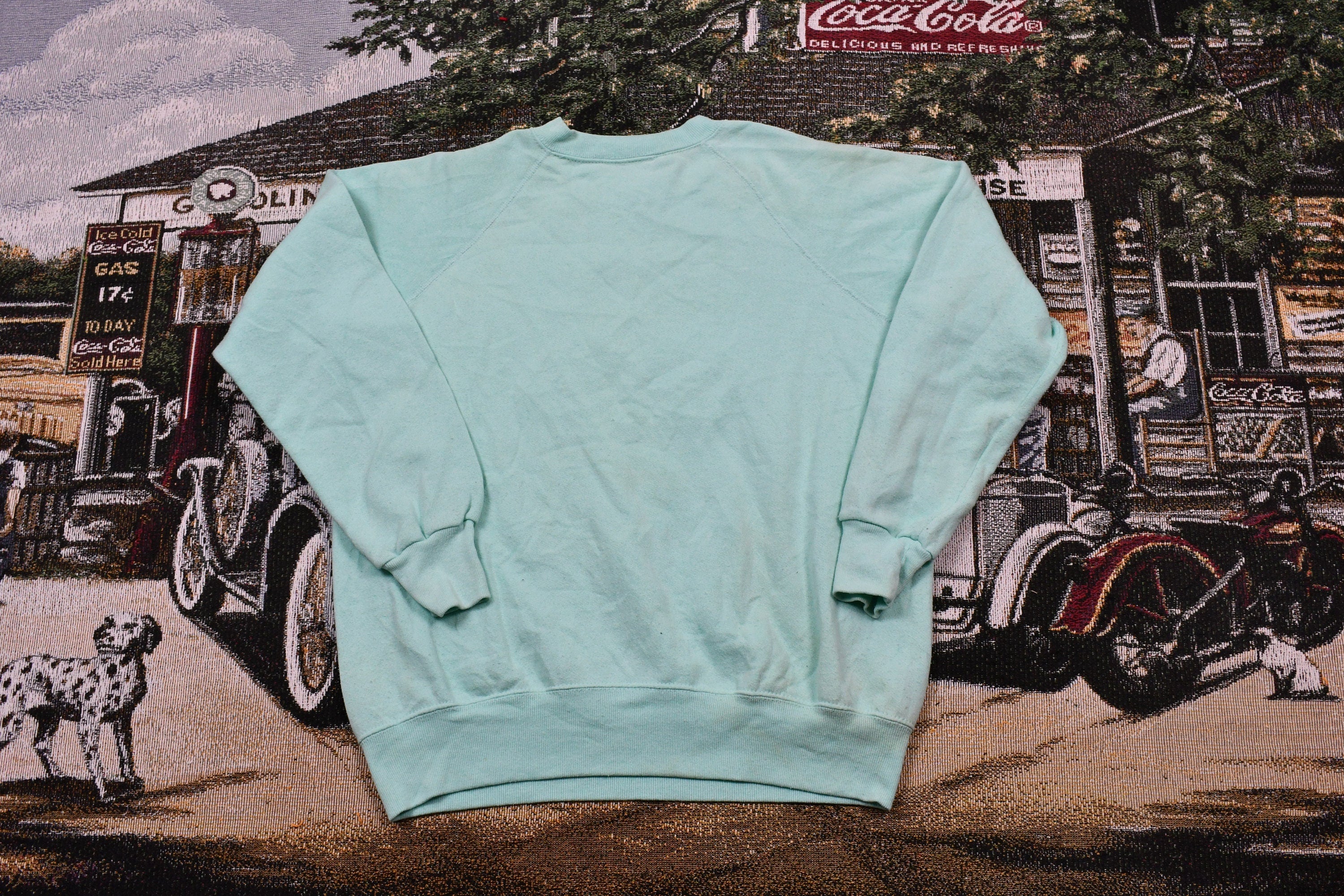 Vintage 1980s "My Heart Is In Wisconsin" Raglan Crewneck /