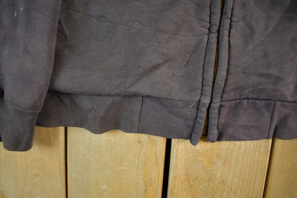 Vintage 1990s Carhartt Zip Up Thermal Hoodie Men's Medium