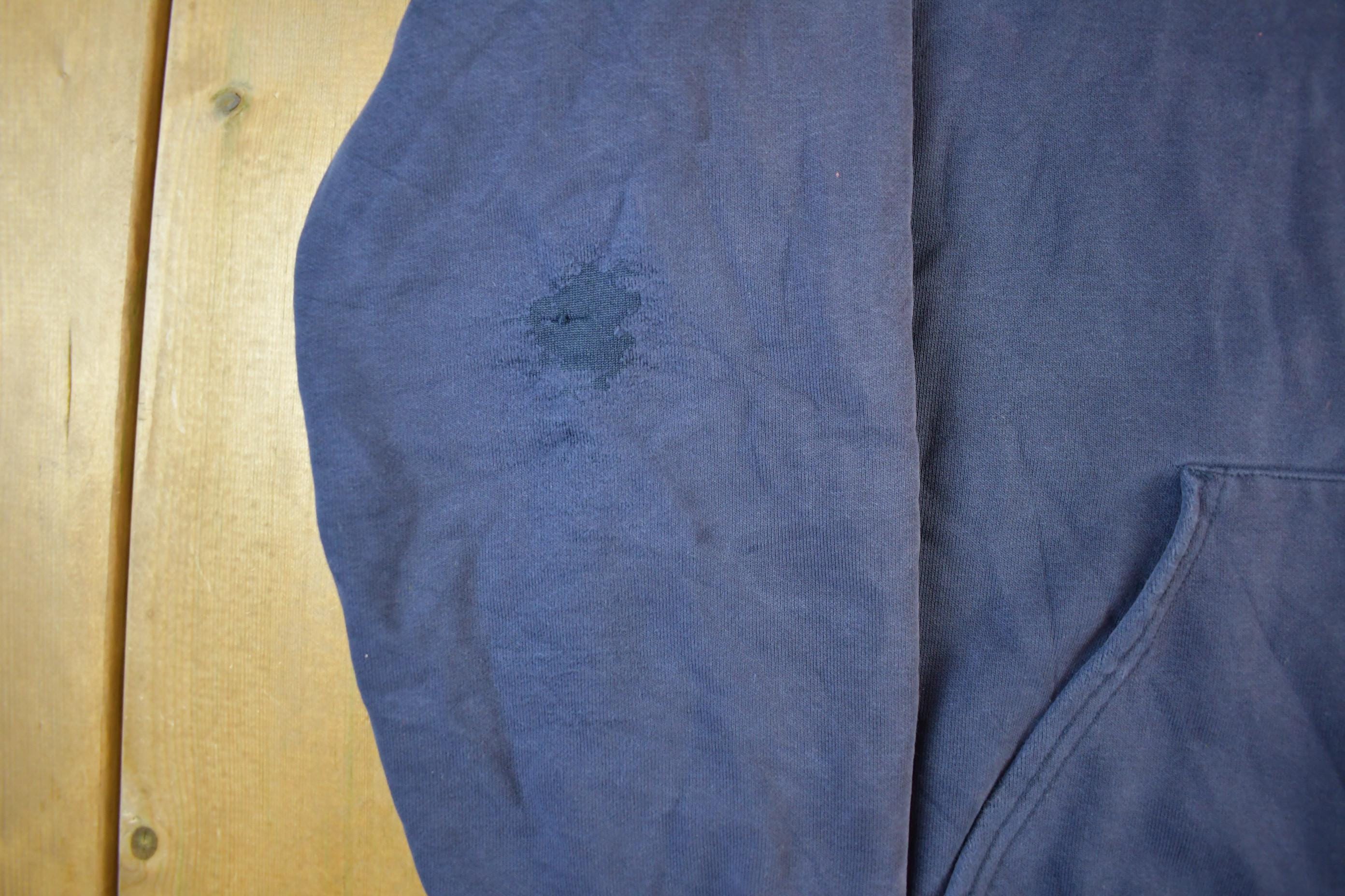 Vintage 1990s Carhartt Sun Faded Distressed Zip Up Hoodie Men's Large