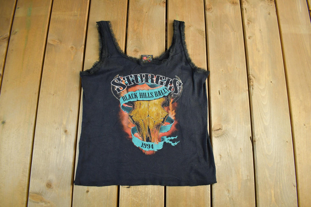 Vintage 1994 3D Emblem Sturgis Black Hills Rally Tank Top Womens Large