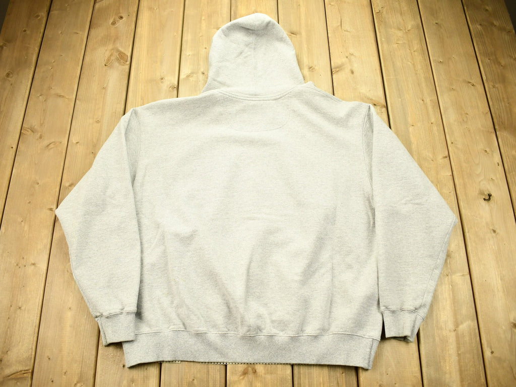 Vintage 1990s Grey Champion Small Logo Hoodie
