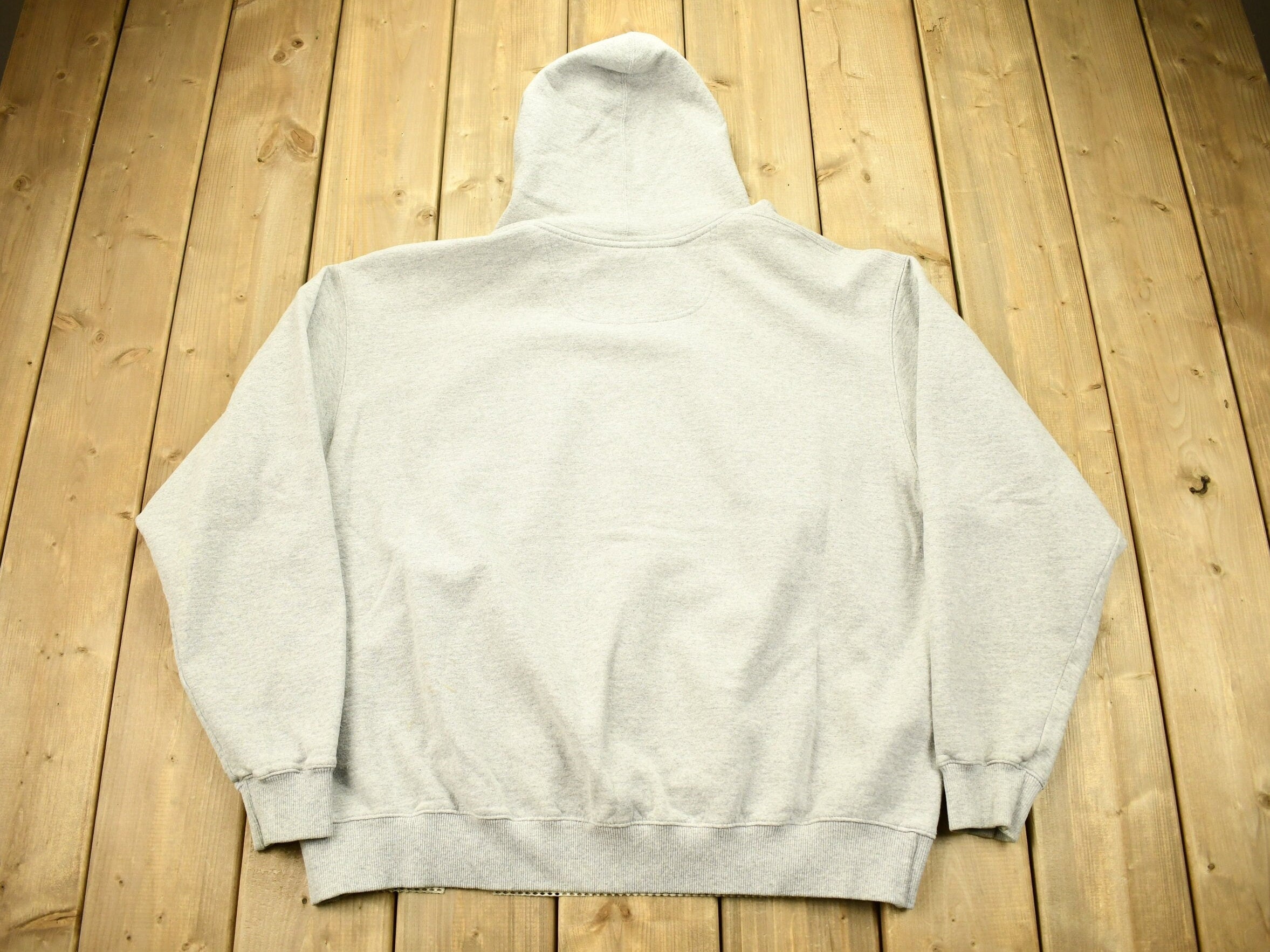 Vintage 1990s Grey Champion Small Logo Hoodie