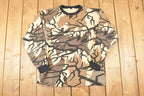 Vintage 1990s Predator AOP Cracked Camo Graphic Print Crewneck Shirt Mens L