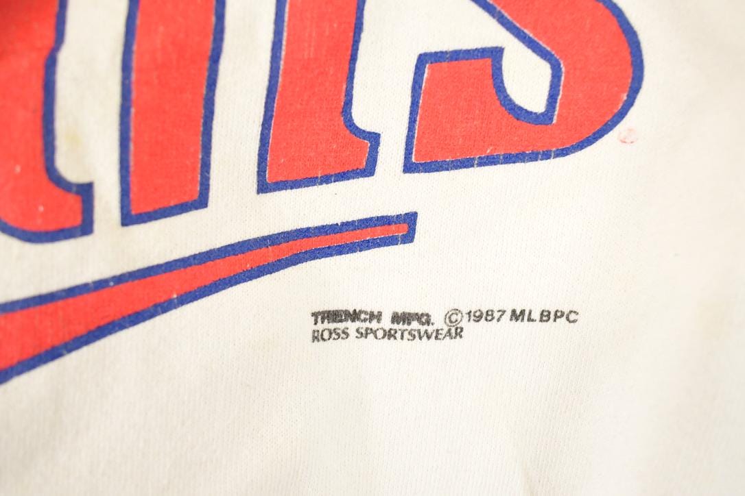 Vintage 1987 Minnesota Twins World Series MLB Crewneck Sweatshirt Men's L / Made In USA / Baseball Sweater / Americana Sportswear