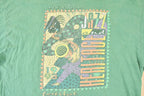 Vintage 1990s New Orleans Jazz And Heritage Festival Souvenir Travel T-Shirt Men's L