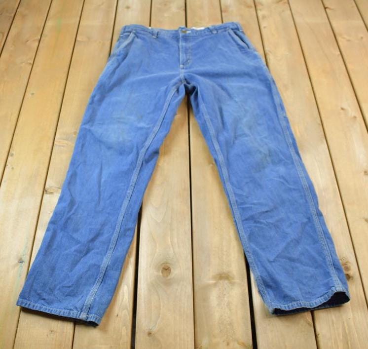 Vintage 1990s Carhartt Denim Work Jeans Size 36 x 34