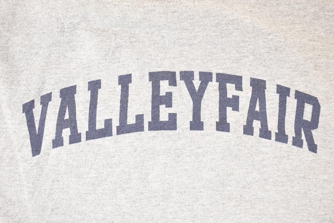 Vintage 1990s MV Sport Valleyfair Graphic Print Collegiate Crewneck Sweatshirt Men's M