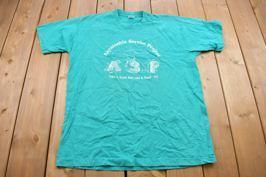 Vintage 1995 Appalachia Service Project Graphic T Shirt