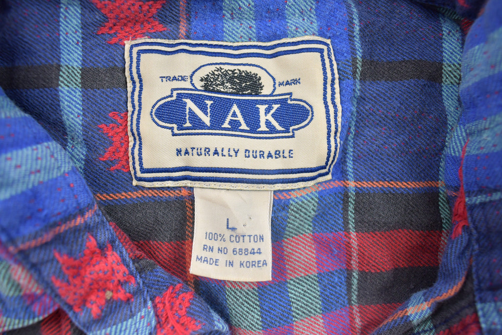Vintage 1990s Nak Plaid Button Up Shirt