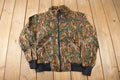Vintage 1990s Browning Bark Camo Zip Up Fleece Sweater Made In USA