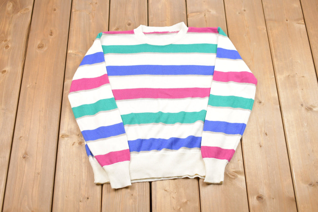 Vintage Knitted Striped Sweater