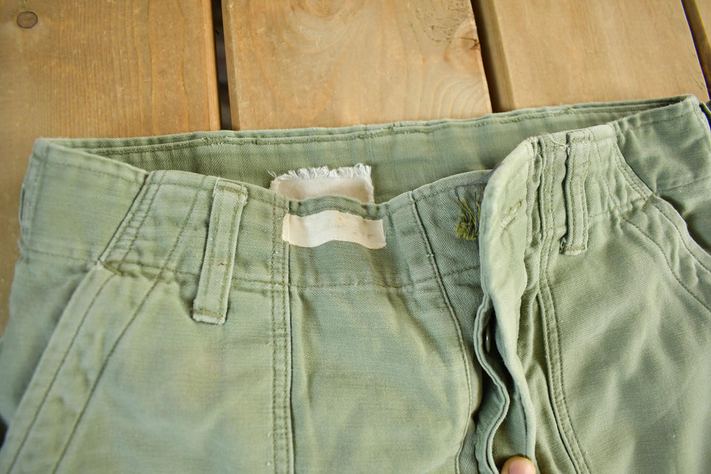 Vintage 1970s Military OG-107 Sateen Fatigue Pants Size 28 x 32