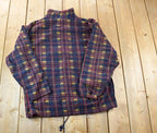 Vintage 1990s Northern Reflections Fleece Plaid Sweater