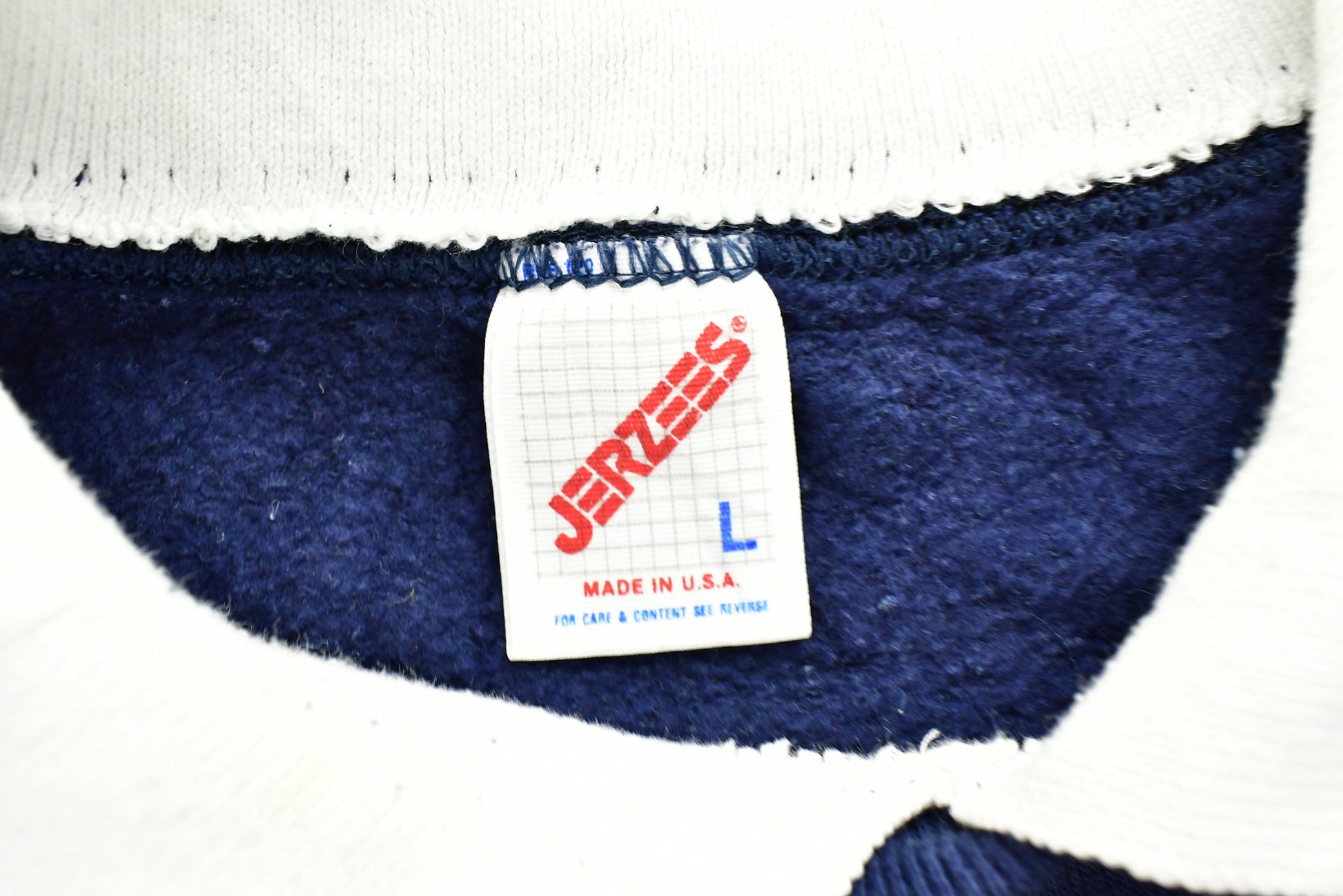 Vintage 90's USA Graphic Collared Crewneck Sweatshirt / 90s Crewneck / Souvenir / Athleisure / Streetwear / Made In USA / Travel And Tourism