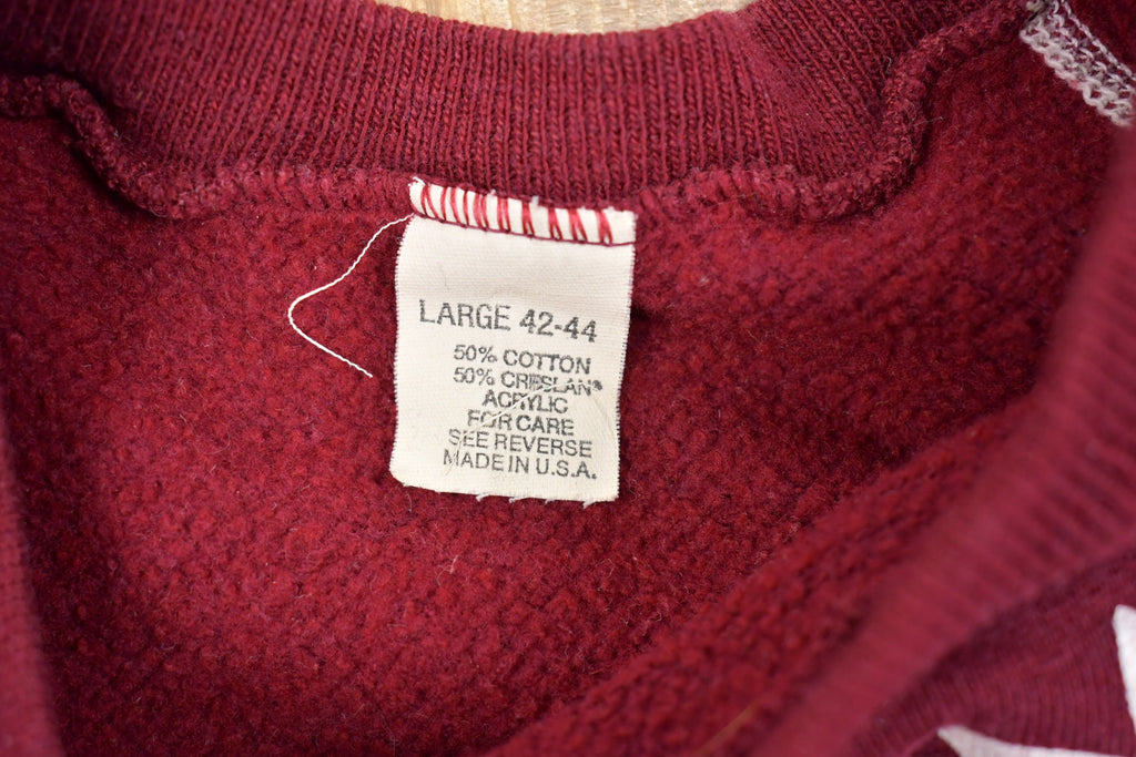 Vintage 1990s Ripped Sleeves Horse Crewneck Sweatshirt