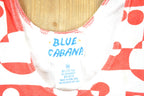 Vintage 1970s Blue Cabana Souvenir Tank Top Women's XS