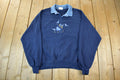 Vintage 1990s Golf Collared Sweatshirt Men's M-L
