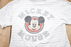 Vintage 1990s Disney Original Mickey Mouse Striped Graphic T-Shirt Streetwear