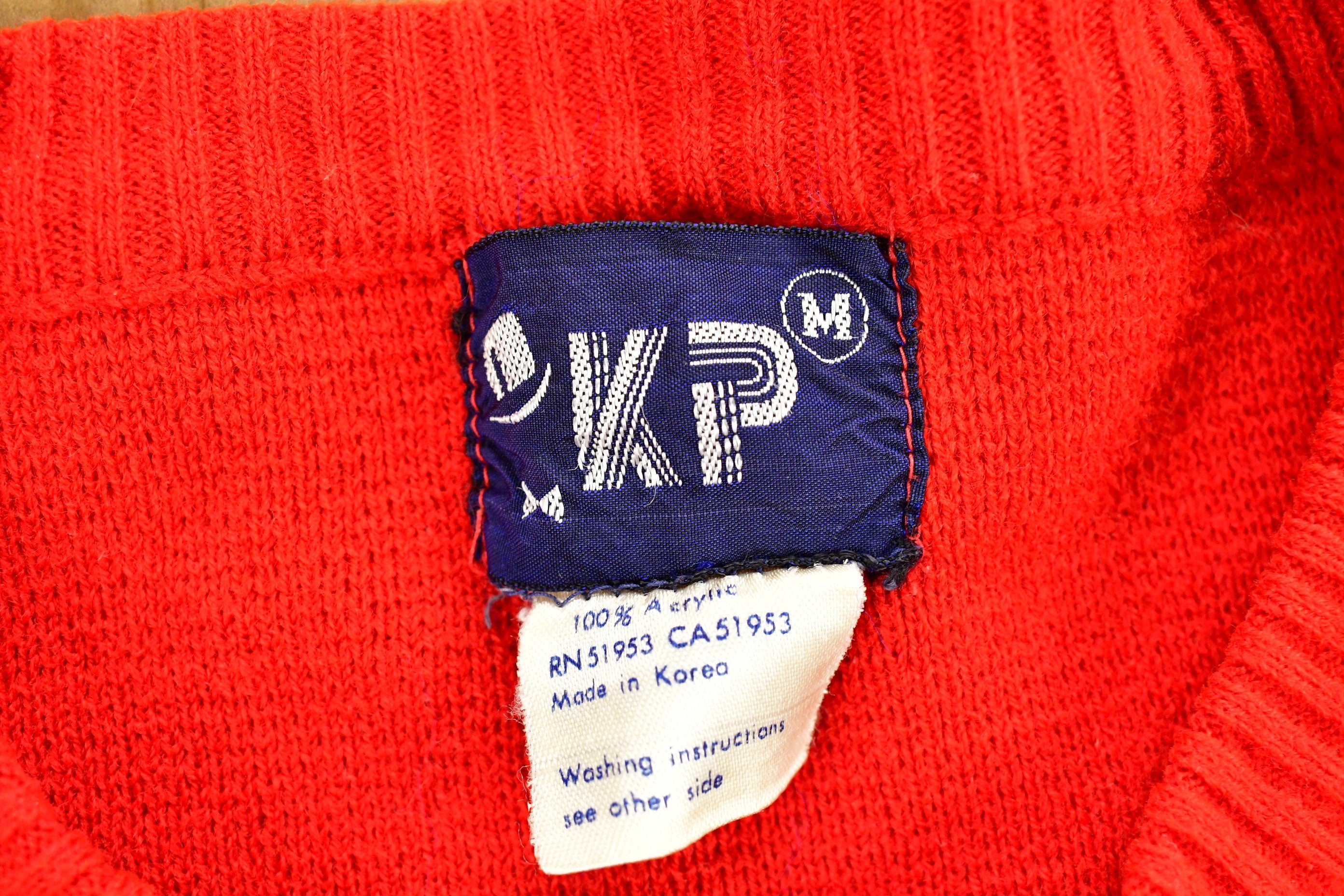 Vintage 1970s KP Western Style Knitted Sweater /