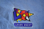 Vintage 1990s Lazer Quest Quarter Zip Mock Neck Sweatshirt