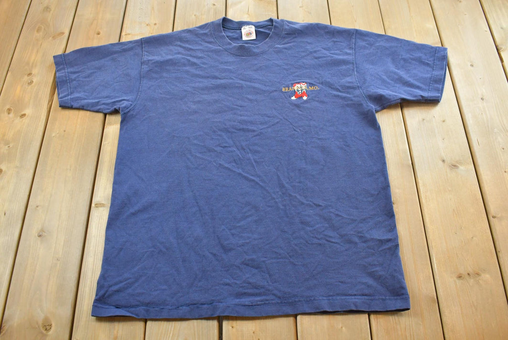 Vintage 1990s Branson Missouri Cowboy Boots Embroidered Graphic T-Shirt Mens XL