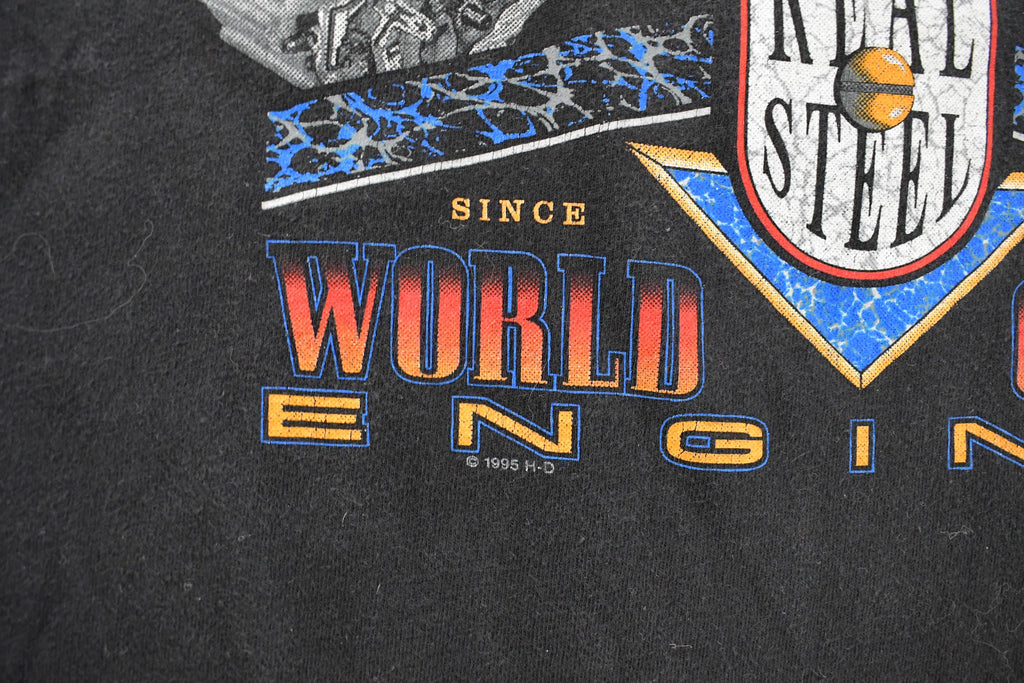 Vintage 1990s Harley Davidson Motorcycles World Class Engines T-Shirt Men's Large