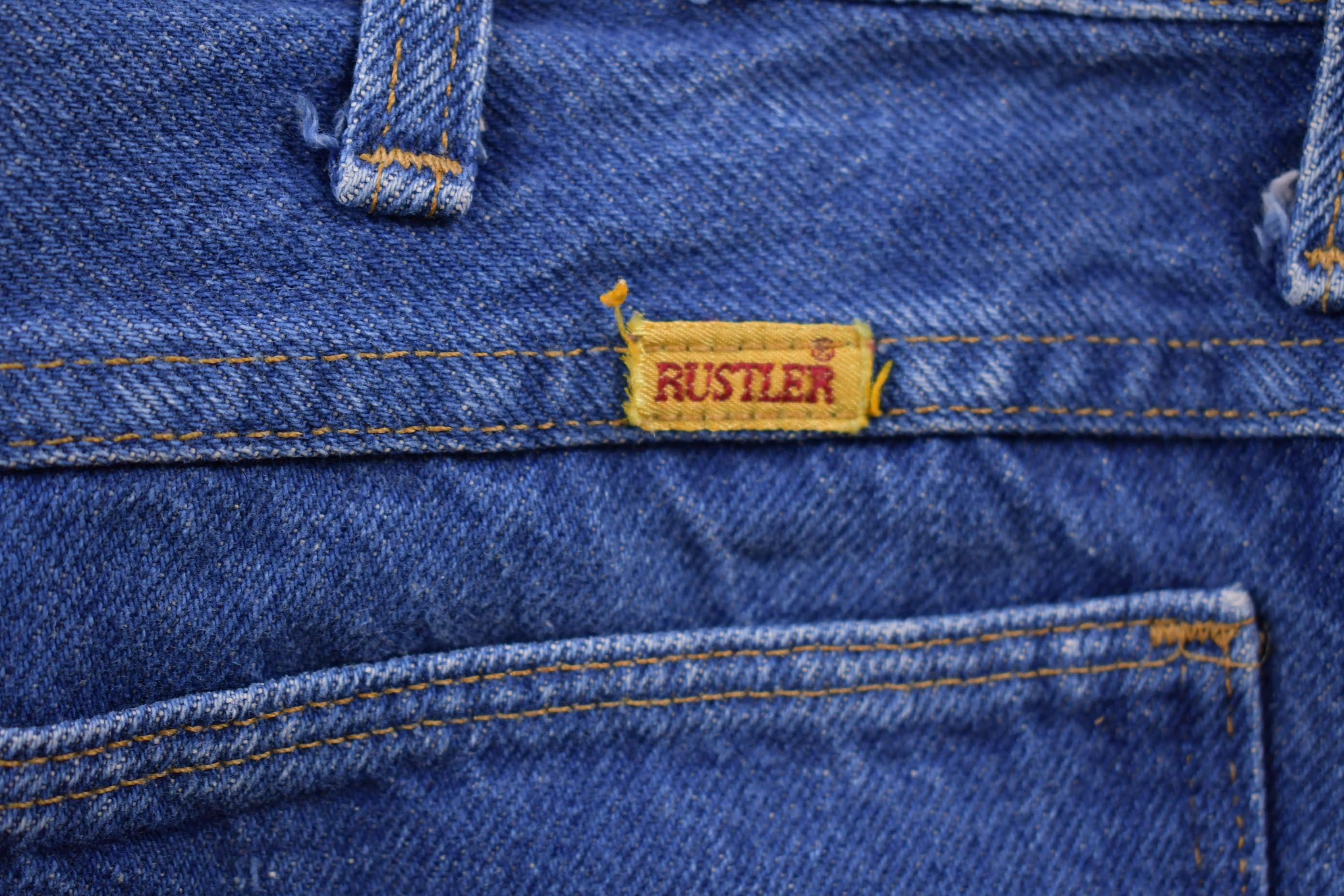 Vintage 1990's Wrangler Rustler Distressed Jeans 30 x 28