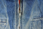 Vintage 1980s Osh Kosh B'Gosh Denim Full Zip Jacket Men's L