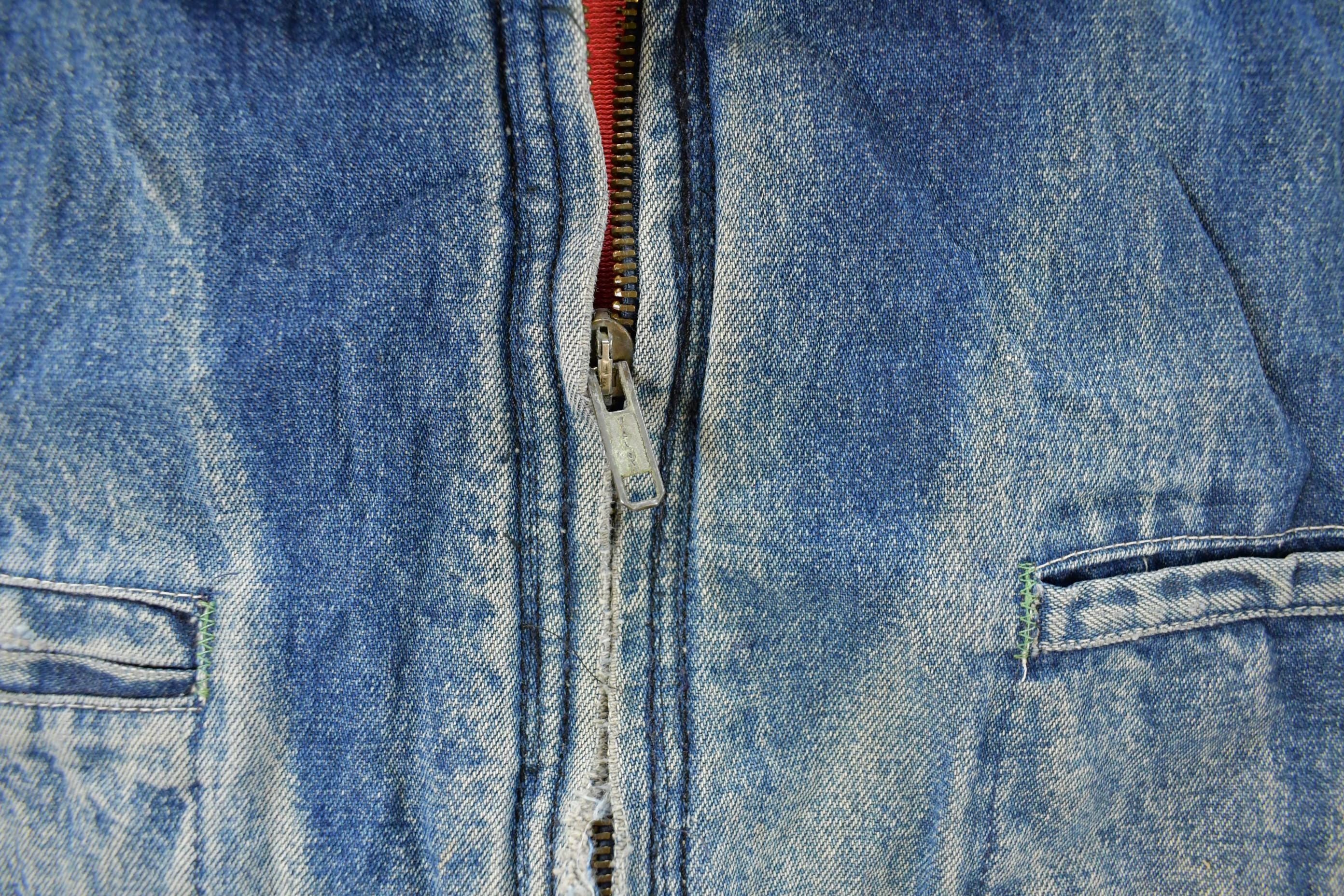 Vintage 1980s Osh Kosh B'Gosh Denim Full Zip Jacket Men's L