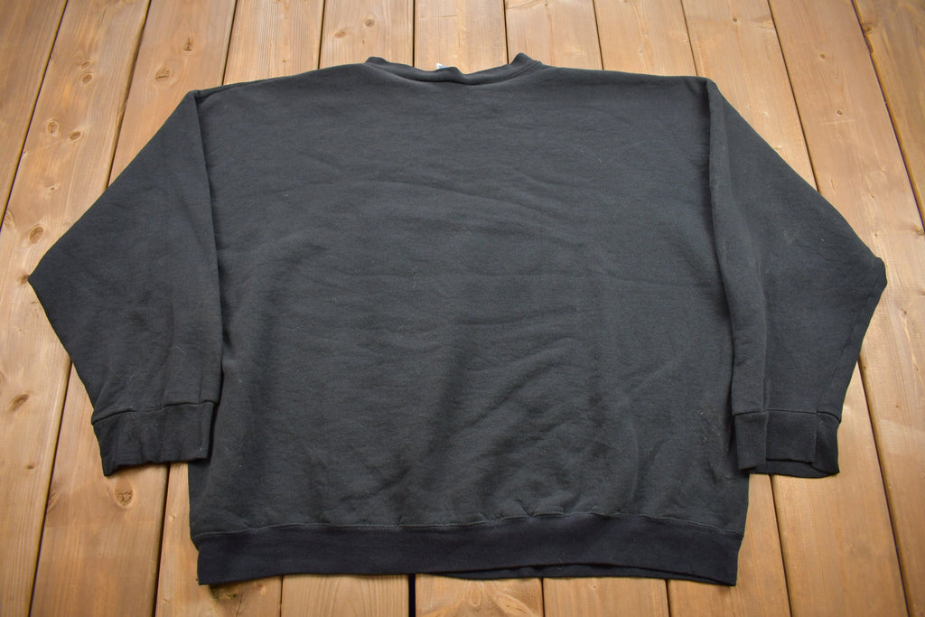 Vintage 1990s Blank Discus Athletic Black Crewneck Sweatshirt
