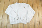 Vintage 1990s North Carolina Souvenir Quarter Button Crewneck Sweatshirt Made In USA