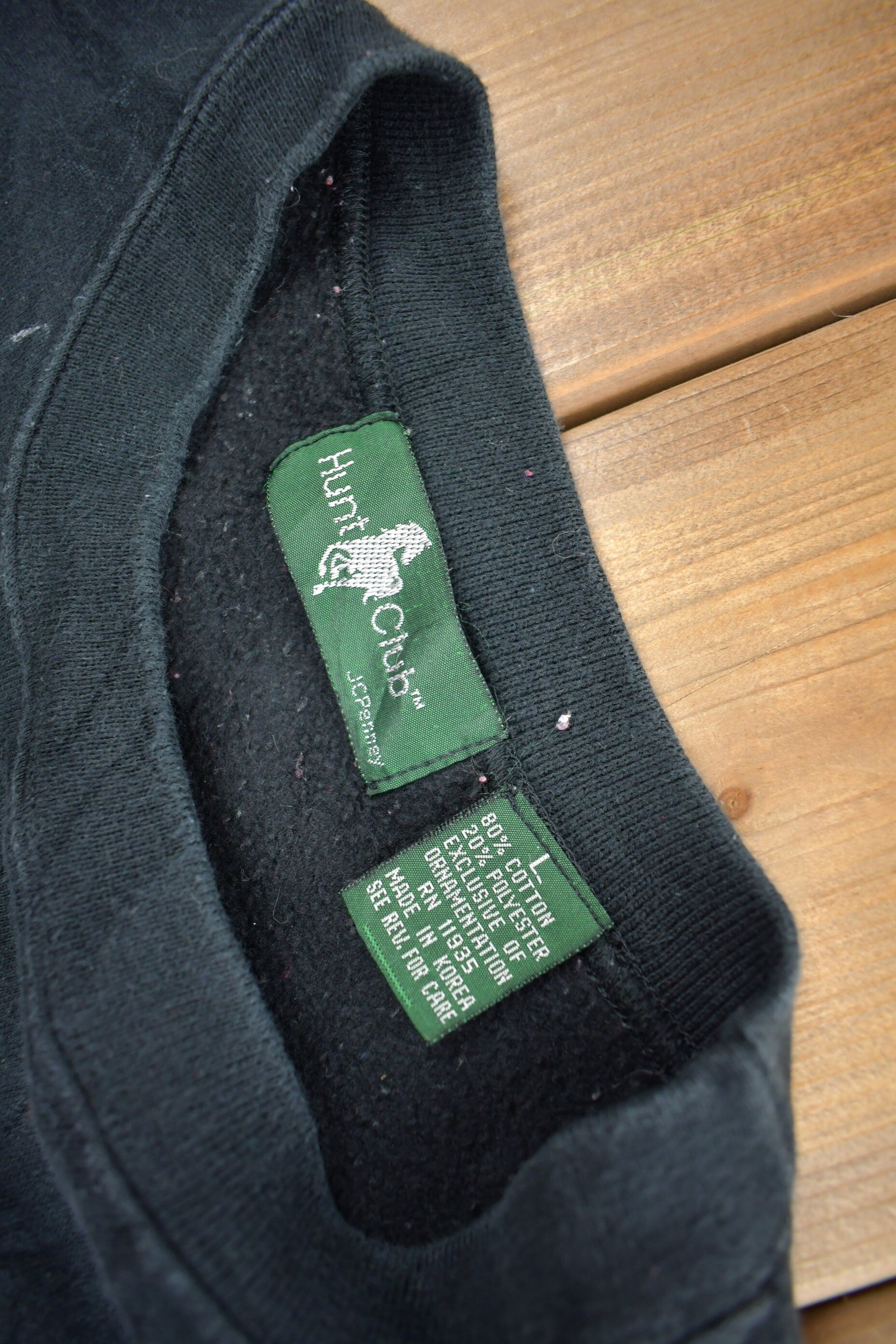 Vintage 1990s Hunt Club Color Block Crewneck Sweatshirt