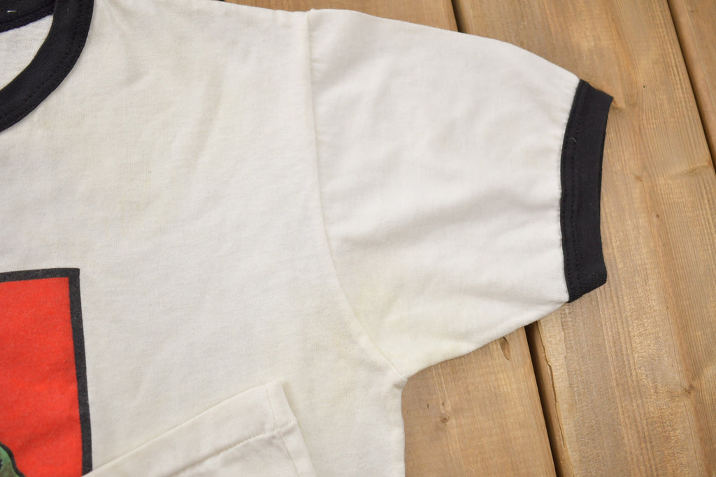 Vintage 1985 University of New Brunswick Collegiate Ringer T-Shirt