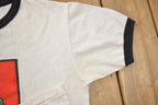 Vintage 1985 University of New Brunswick Collegiate Ringer T-Shirt