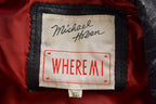 Vintage 1990s Micheal Hoban USA Patchwork Leather Jacket